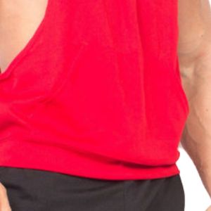 Camiseta sin mangas elástica para hombre, estilo racerback, para gimnasio, entrenamiento, transpirable, ropa deportiva, OEM, ODM, venta al por mayor - Product Image 5