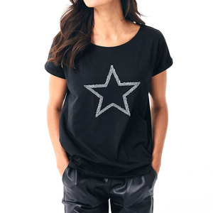 T-shirt pour femmes à manches courtes, tendance et coloré, style streetwear décontracté, à porter tous les jours, style vintage - Product Image 1