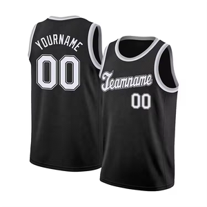 Ensembles de maillots de basket-ball personnalisés unisexes imprimés par transfert thermique, coupe ajustée, col en V, logo d'équipe, impression du nom du joueur, qualité supérieure - Product Image 2