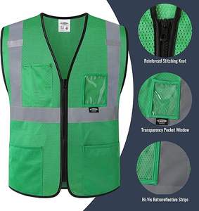 Chaleco de Trabajo de Alta Visibilidad para Hombre, Ropa de Seguridad Reflectante de Alta Calidad - Product Image 3