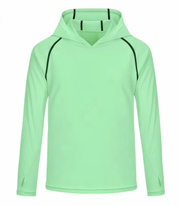 เสื้อฮู้ดกันแดดแขนยาวแบบสั่งทำพิเศษ UPF 50+ แห้งเร็ว สำหรับตกปลาและกิจกรรมกลางแจ้ง น้ำหนักเบา ระบายอากาศได้ดี เหมาะสำหรับการออกกำลังกาย - Product Image 4