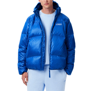 Veste d'hiver matelassée légère et respirante pour homme, personnalisable, imperméable, à séchage rapide, avec capuche et fermeture éclair intégrale - Product Image 1
