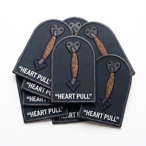 Patch brodé personnalisé en fer et alèse pour fût de cave hexagonal, thème marine et boucherie maritime, fabriqué sur mesure - Product Image 3