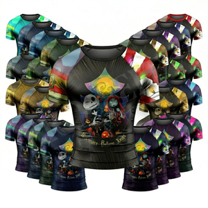 รับผลิตเสื้อรัดกล้ามเนื้อแขนสั้นสำหรับเล่นกีฬาและว่ายน้ำในฤดูร้อน พร้อมออกแบบโลโก้และรับผลิตแบบ Private Label - Product Image 1