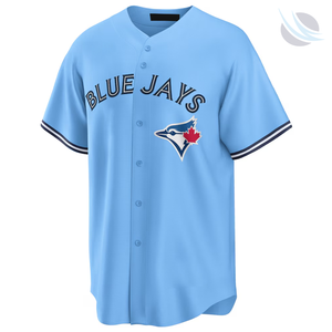 Maillot de baseball des Blue Jays pour homme, manches courtes, col en V, logo sublimé, polyester respirant, coupe classique, adulte, toutes saisons - Product Image 4
