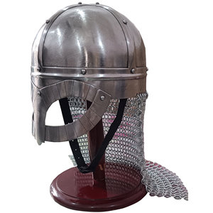 Casco Vikingo con Cota de Malla de Acero Dulce, Hecho a Mano, para Cosplay Medieval, Disfraz Histórico, Usable para Adultos - Product Image 2