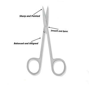 Tijeras Microquirúrgicas de Acero Personalizadas de 120 mm (4.34 Pulgadas), Rectas y Afiladas, Instrumento Quirúrgico para Uso Hospitalario, Certificación CE SurgiRight - Product Image 5