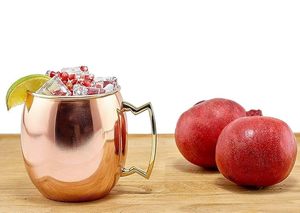 Polished Copper Moscow Mule <b>Mugs</b> Designed For Chilled Cocktails Durable Barware For Kitchen Dining And Entertaining - Product Image 4