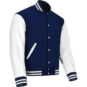 Jacket <b>Men</b> Contrasted Color Stitching Baseball Uniform Winter New Oversize Letter Jacket - Product Image 6