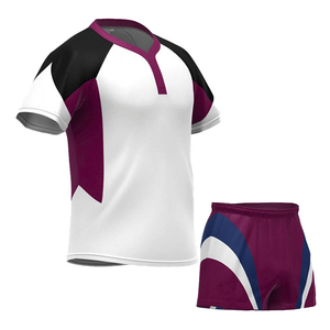 Uniforme de Rugby de Secado Rápido y Transpirable de Primera Calidad, Servicio OEM, Conjunto de Camiseta y Pantalones Cortos de Rugby, Hecho en Pakistán para Adultos Unisex - Product Image 1