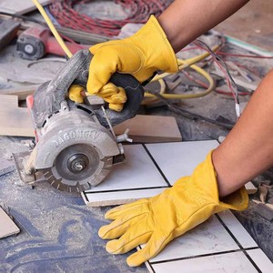 Best Performance Goat Grain Leather Driving <b>Gloves</b> Thorn Proof Hand Protective Industrial Safety Durable <b>Driver</b> Work <b>Gloves</b> - Product Image 5