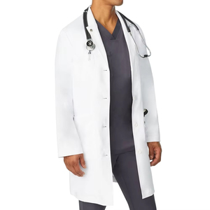 Fashionable Designed <b>White</b> Hospital Custom Comfortable Woven <b>Long</b> <b>Sleeves</b> Nurse Medical Lab Coat for <b>Women</b> - Product Image 6
