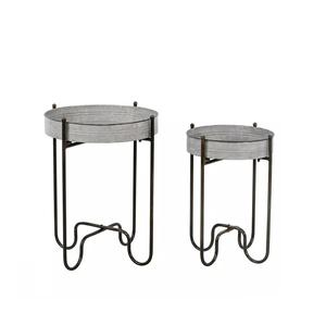 Nouvelle jardinière galvanisée tendance pour la maison, l'hôtel, le bureau, le jardin. Ensemble de 2 jardinières galvanisées pour la décoration du sol et l'utilisation en jardin. - Product Image 2