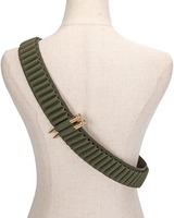 Ceinture porte-cartouches en cuir véritable et nylon, robuste et respirante, pour 50 munitions 556/762, système MOLLE à dégagement rapide, 6x 308/30-30/30-06