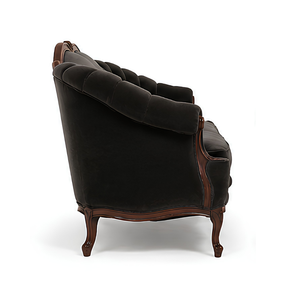 Sofá Clásico de Lujo de 3 Plazas en Madera de Teca Sólida, Mueble Vintage para Sala de Estar, Hotel, Villa o Apartamento - Product Image 3