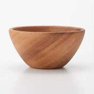 Bol en bois d'acacia fini, fait main, design minimaliste, pour servir les aliments, bois non traité, artisanat, bols pour cadeaux - Product Image 3