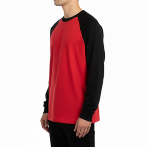 T-shirt à manches raglan personnalisé, t-shirt à manches longues en tricot, fabricant en gros - Product Image 5