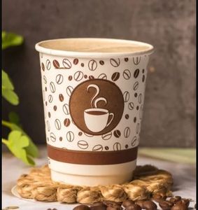 Vaso de café desechable premium de 12 oz con doble pared aislante y logotipo y gráficos personalizados para cafeterías de alto volumen para llevar. - Product Image 5