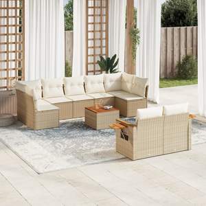 Conjunto de Sofás Beige para Muebles de Patio - Product Image 1