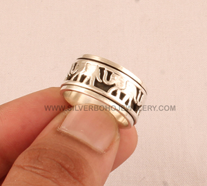 Wholesale Lucky Elephant Band <b>Ring</b> 925 Sterling Silver Gemstone Bezel Setting Minimalist Stackable <b>Finger</b> <b>Ring</b> Women 2026 - Product Image 3