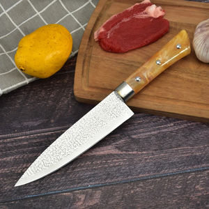 Cuchillo de Chef Personalizado al por Mayor, Nuevo Cuchillo de Cocina Afilado de Damasco de 8 Pulgadas, Cuchillo Multiusos de Acero Inoxidable para Verduras, Cuchillo de Chef Asiático - Product Image 4