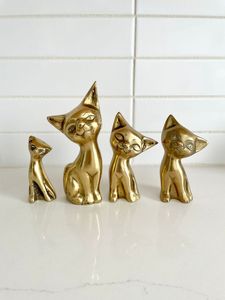 Designer Brass Cat <b>Table</b> Centerpiece Showpiece For Coffee <b>Table</b> Decoration And Sophisticated Interior Home Display - Product Image 2