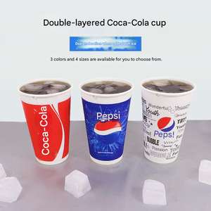 Vasos de Papel Gruesos Personalizados OEM ODM con Doble Revestimiento, Aptos para Bebidas Calientes y Frías, Vasos Desechables para Cola con Tapas - Product Image 6