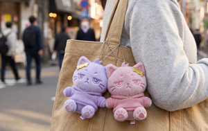 Soft Twin Plush Electronic Key Finder <b>Keychains</b> with 3D Shape and Digital Printing - Product Image 6