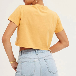 Top Deportivo Corto para Mujer, Transpirable, Tejido Elástico Suave, Ropa Casual para Fitness, Yoga y Ejercicio, OEM, ODM, Logotipo Personalizado, Venta al Por Mayor - Product Image 6