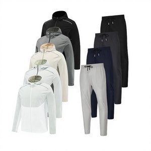 Ensemble de sport pour homme, veste et pantalon, imprimé, imperméable, à séchage rapide, pour l'automne, jogging, vêtements de sport - Product Image 5