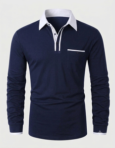 Camisa Personalizada para Hombre, 100% Algodón Tejido, Sólida, Transpirable, 220g, con Logotipo Frontal, Bolsillo, Manga Corta, Talla Grande, Estilo Ejecutivo Casual Elegante - Product Image 6