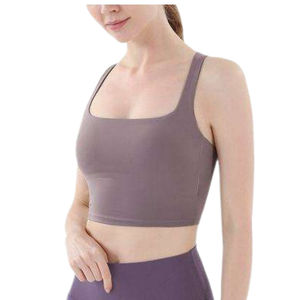 Soutien-gorge de yoga personnalisé à dos croisé, haute qualité, respirant, confortable, extensible, pour femmes, vêtements de sport tendance - Product Image 5