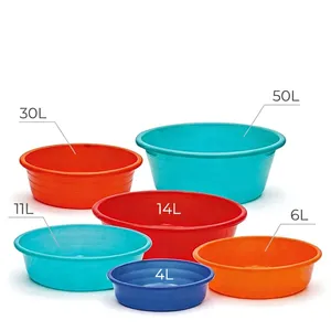 NDURO Bac de Lavage Rond Moderne en PP de Qualité Alimentaire Léger Empilable 32cm pour Cuisine Salle de Bain Camping Voyage & Usage Domestique - Product Image 2