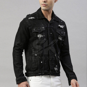 บริการ OEM เสื้อแจ็คเก็ตยีนส์ผู้ชายคุณภาพสูง ออกแบบตามสั่ง ดีไซน์ใหม่ ระบายอากาศได้ดี เสื้อแจ็คเก็ตยีนส์ฤดูหนาวสำหรับผู้ชาย - Product Image 2