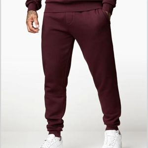 Conjunto Deportivo Informal de Invierno Unisex con Logotipo Personalizado, Sudadera con Capucha y Pantalones de Chándal de Forro Polar Sólido, 100% Algodón, Reversible, Cortavientos - Product Image 3
