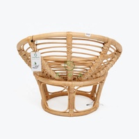 Cadre de chaise Papasan en rotin écologique de conception européenne moderne pour la chambre à coucher, le salon et l'école, provenant de fournisseurs vietnamiens