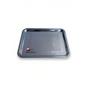 Plateau de rangement minimaliste en acier inoxydable à un seul niveau 36x27x2CM Bandeja Inox pour usage en cuisine - Product Image 2