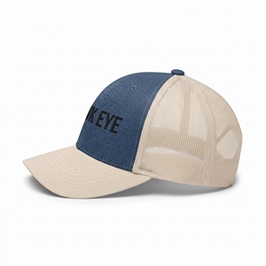 Gorra Trucker Hawk Eye Azul Beige de 6 Paneles con Malla Ajustable y Bordado Frontal Unisex Casual - Product Image 2