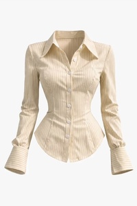 Blusa de Verano Rosa Fucsia Vintage con Mangas Abullonadas de Satén, Borlas Naranjas y Pecho Fruncido Ligero, Corte Regular para Mujer, Estilo Resort - Product Image 1