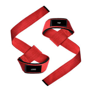 Sangle de levage en coton élastique personnalisée GAF pour la musculation, rembourrée en néoprène, antidérapante, pour entraînement en salle de sport, amélioration de la préhension - Product Image 3