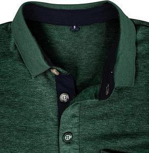 Polo T-shirt uni tendance de haute qualité, coupe ajustée, col montant, en coton, manches courtes, fabrication OEM - Product Image 6