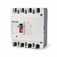 Mini-interrupteur différentiel intelligent à commande facile, réglable, DC 1000V, en cuivre, 125A, capacité de coupure 20kA, unité de déclenchement thermique-magnétique, étanche, MCCB