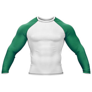 Eco-Friendly <b>Men's</b> Gym Fitness <b>Compression</b> <b>Shirts</b> Polyester Cotton Quick Dry Breathable Full Sleeve Customizable Sizes & Color - Product Image 1