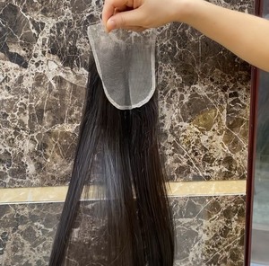 Extensiones de pelo brasileño virgen con cierre de encaje suizo, 5x5 HD mechones de pelo, venta al por mayor - Product Image 5