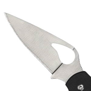 Cuchillos Plegables Compactos de Acero Inoxidable con Mango Ergonómico Negro, Hoja Afilada en Forma de Hoja, Orificio de Apertura para el Pulgar y Clip de Bolsillo - Product Image 5