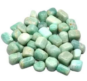 Wholesale High Quality Natural Amazonite Tumble Stone For Healing Home Decoration From India