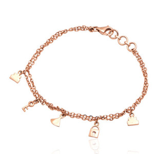 Custom 18Kt Rose Gold Bracelet Wholesale 18K Real Gold Plain Chain Fine Jewelry for Women <b>Gift</b> Premium Quality 3.290 Grams Net - Product Image 1