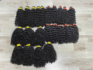 Extensions de cheveux bouclés profonds de cheveux vietnamiens crus sans emmêlement sans perte de cheveux 100% crus - Product Image 2