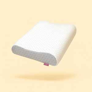 Almohada de cama de espuma viscoelástica de bambú ergonómica cervical ortopédica en forma de B, almohada de cuello de terapia portátil cómoda para dormir - Product Image 5