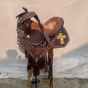ชุดอานม้าหนังแท้สไตล์ตะวันตกพร้อมงานศิลปะลายไม้ต้นไม้พรีเมียม |   ชุดอุปกรณ์ขี่ม้าแบบแฮนด์เมดพร้อมอุปกรณ์เสริมฟรี - Product Image 3